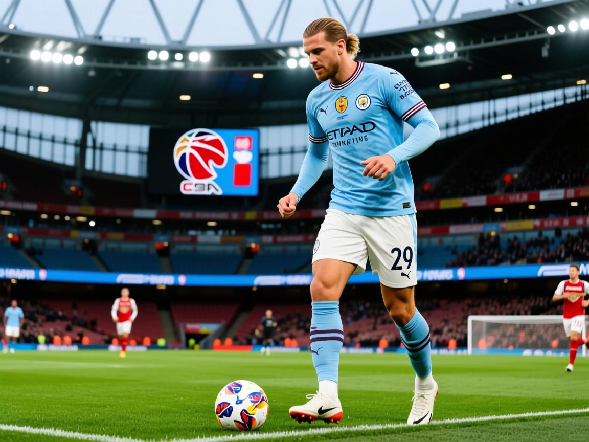 包含哈兰德连续3轮英超哑火+低分曼城遭两连平2轮被阿森纳拉开4分的词条