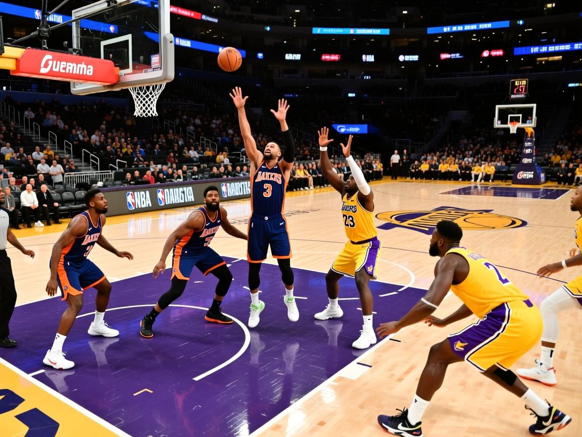 尼克斯防守失误频频,客场惨败湖人 第3张